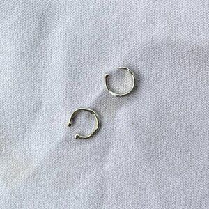 Chic & Minimalist Sterling Silver Ear Cuffs (Pair)